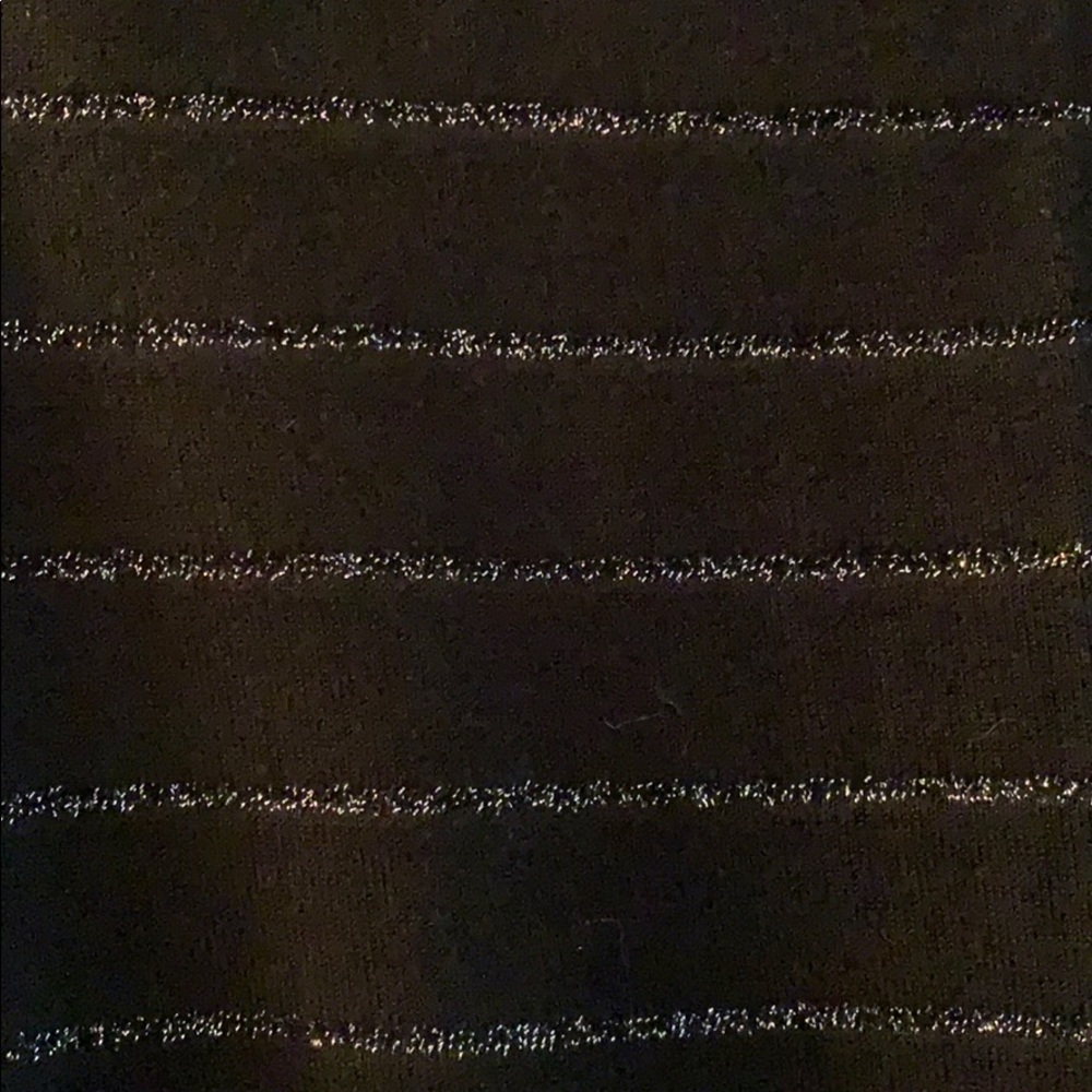 Express Black w/Glitter Stripe Short Sleeve - Picture 7 of 10